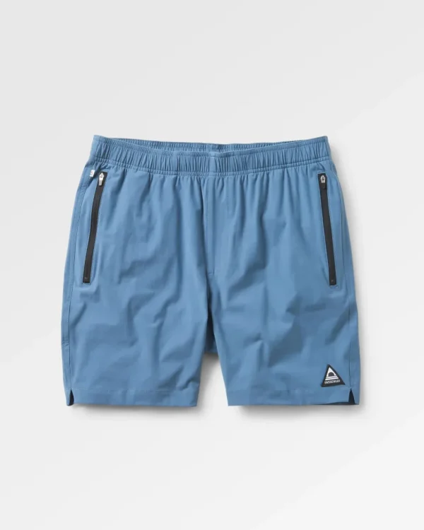 Cheap Floris van Bommel Traveller Organic Cotton All Purpose Short Stone Blue