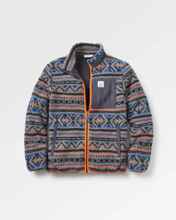 Discount Passenger Trekker Recycled Deep-Pile Sherpa Fleece Nordic Geo Grey