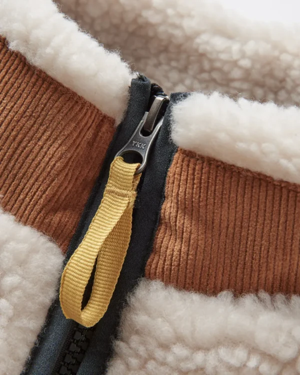 Online Floris van Bommel Trekker Recycled Deep-Pile Sherpa Fleece Warm Ivory