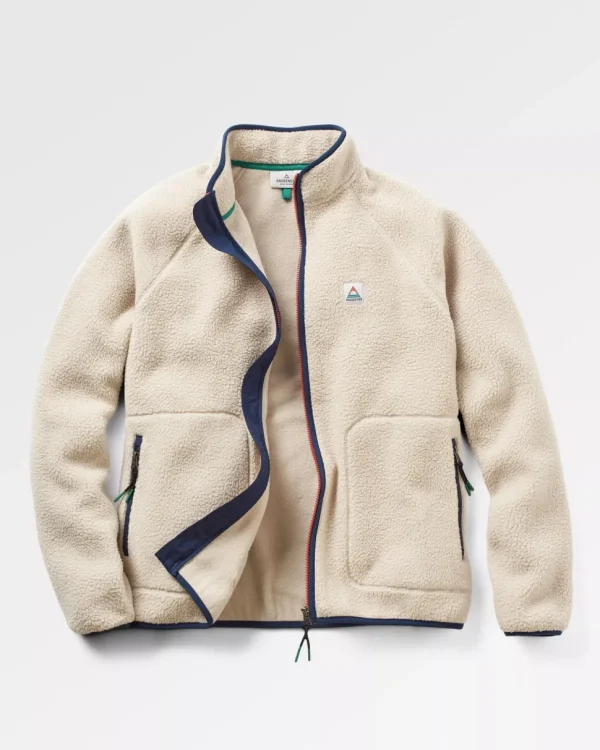 Outlet Floris van Bommel Tripper 2.0 Full Zip Recycled Sherpa Fleece Oatmeal
