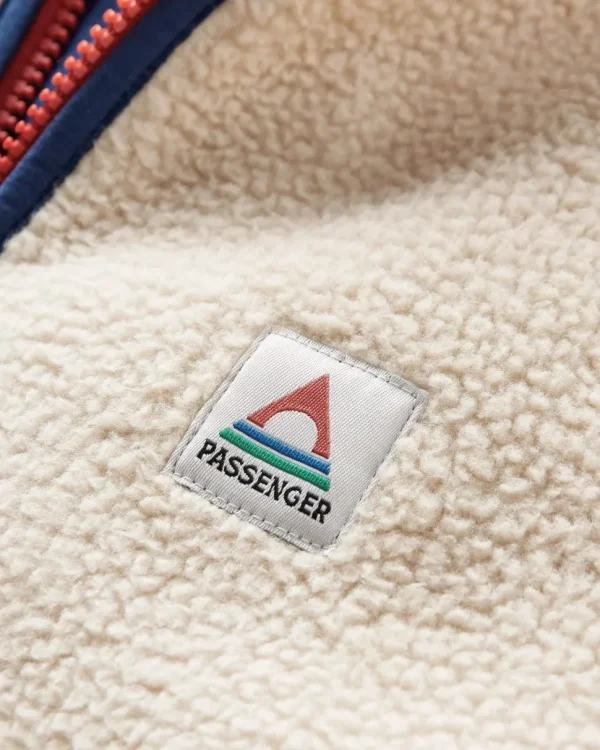 Outlet Floris van Bommel Tripper 2.0 Full Zip Recycled Sherpa Fleece Oatmeal