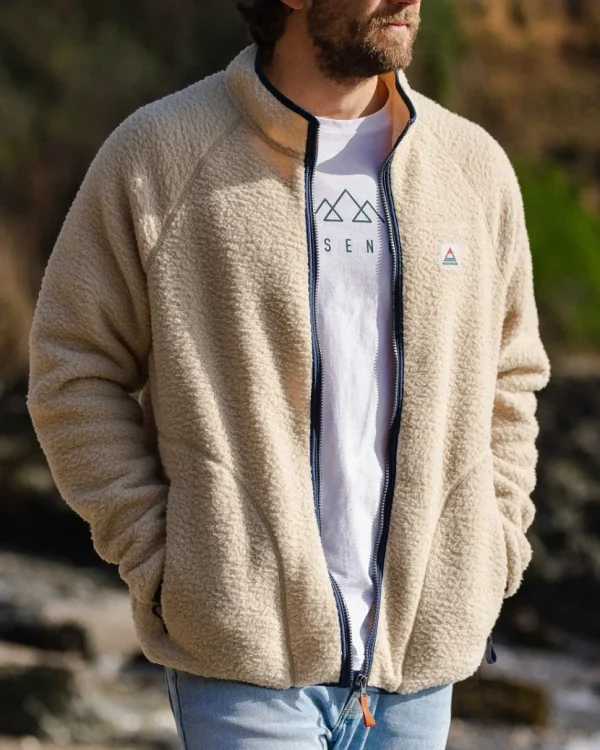 Flash Sale Passenger Tripper Full Zip Recycled Sherpa Fleece Oatmeal