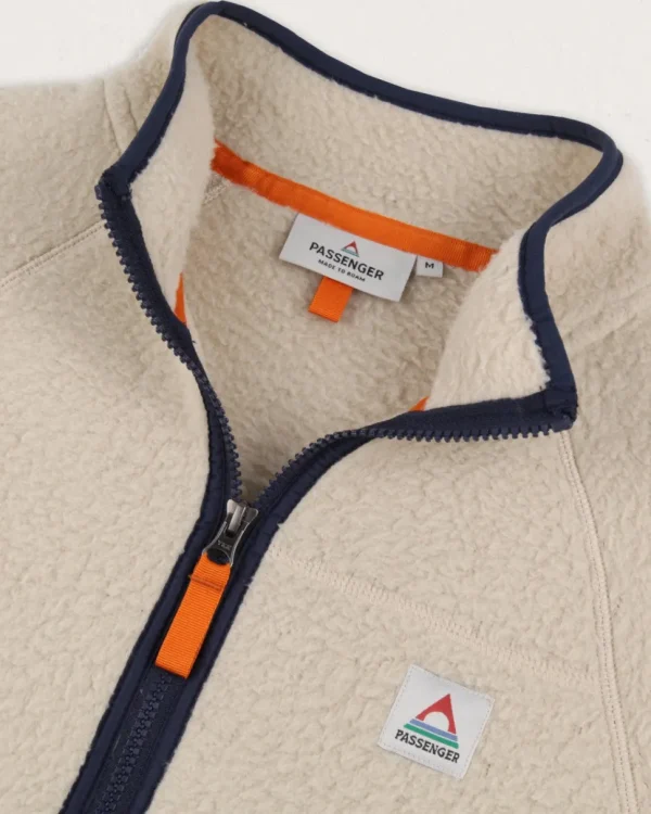 Flash Sale Passenger Tripper Full Zip Recycled Sherpa Fleece Oatmeal