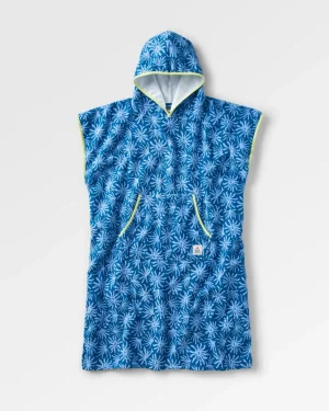 Online Floris van Bommel Tulum Recycled Towel Poncho Seaweed Blue Steel