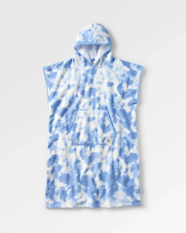 Best Sale Floris van Bommel Tulum Recycled Towel Poncho Tie Dye Cornflower
