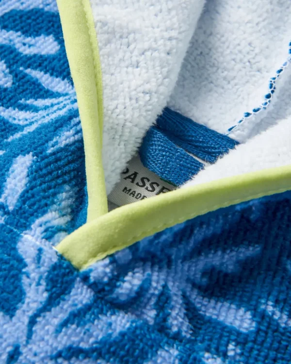 Online Floris van Bommel Tulum Recycled Towel Poncho Seaweed Blue Steel