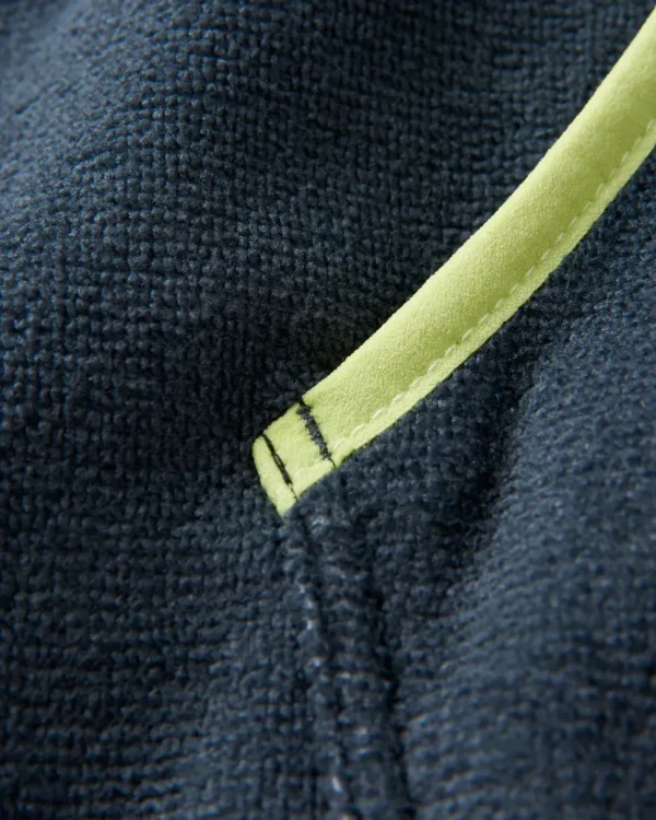 Discount Floris van Bommel Tulum Recycled Towel Poncho Pistachio/ Charcoal
