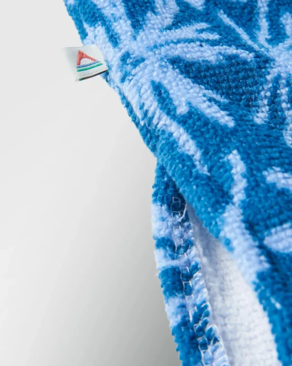 Online Floris van Bommel Tulum Recycled Towel Poncho Seaweed Blue Steel