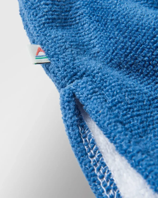 New Floris van Bommel Tulum Recycled Towel Poncho Dark Denim