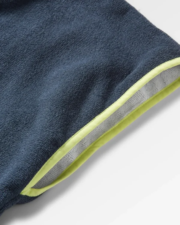 Online Floris van Bommel Tulum Recycled Towel Poncho Charcoal/Abstract Seaweed