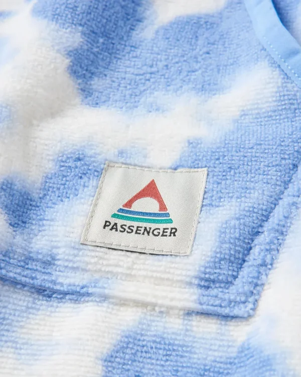 Best Sale Floris van Bommel Tulum Recycled Towel Poncho Tie Dye Cornflower