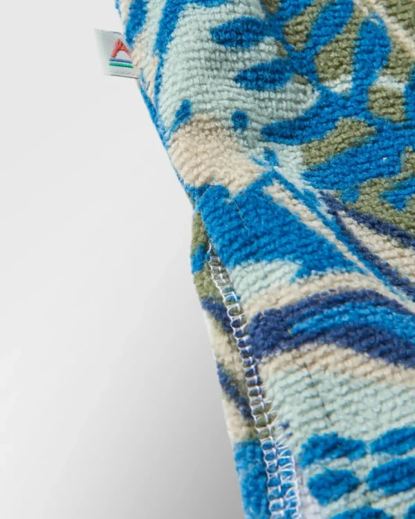 Online Floris van Bommel Tulum Recycled Towel Poncho Charcoal/Abstract Seaweed