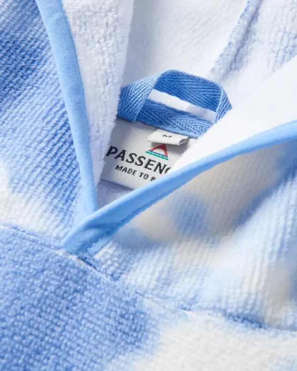 Best Sale Floris van Bommel Tulum Recycled Towel Poncho Tie Dye Cornflower