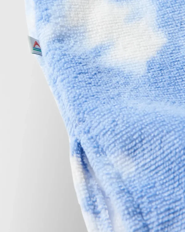 Best Sale Floris van Bommel Tulum Recycled Towel Poncho Tie Dye Cornflower