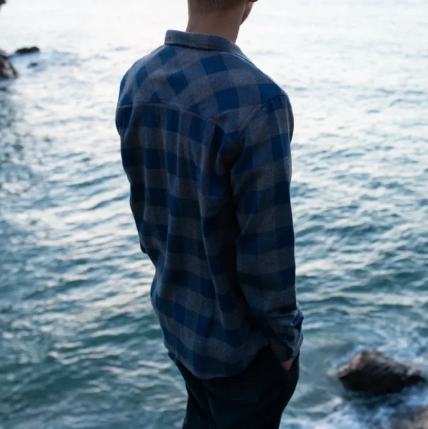 Online Passenger Vacant Shirt Buffalo Check Slate Blue