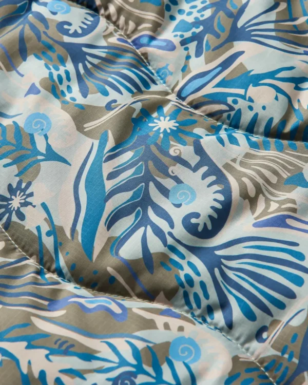 Sale Floris van Bommel Van Recycled Ripstop Blanket Abstract Seaweed Pistachio