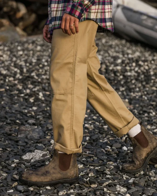 Online Floris van Bommel Vantage Organic Cotton Canvas Trouser Biscuit