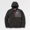 Best Sale Floris van Bommel Ventura 1/2 Zip Recycled Sherpa Fleece Black