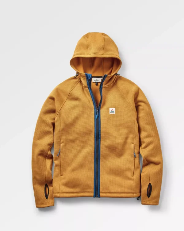 Outlet Passenger Vertical Full Zip Hooded Recycled Fleece Dusty Ochre