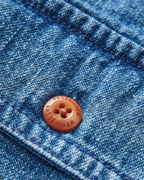 Clearance Passenger Vision Denim Shirt Denim Blue