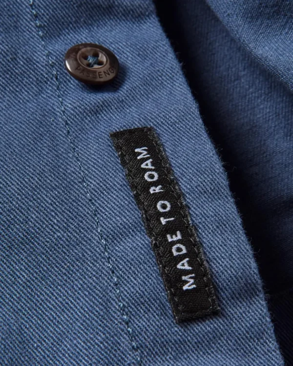 Shop Passenger Vision Organic Cotton Shirt Dark Denim