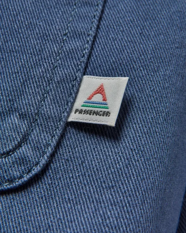 Shop Passenger Vision Organic Cotton Shirt Dark Denim