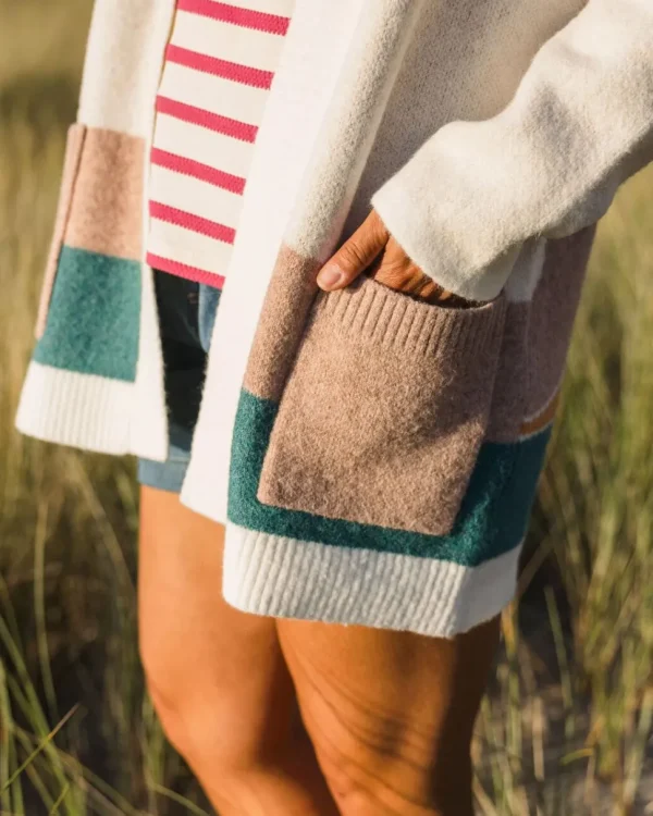 Store Passenger Vista Recycled Knitted Cardigan Off White