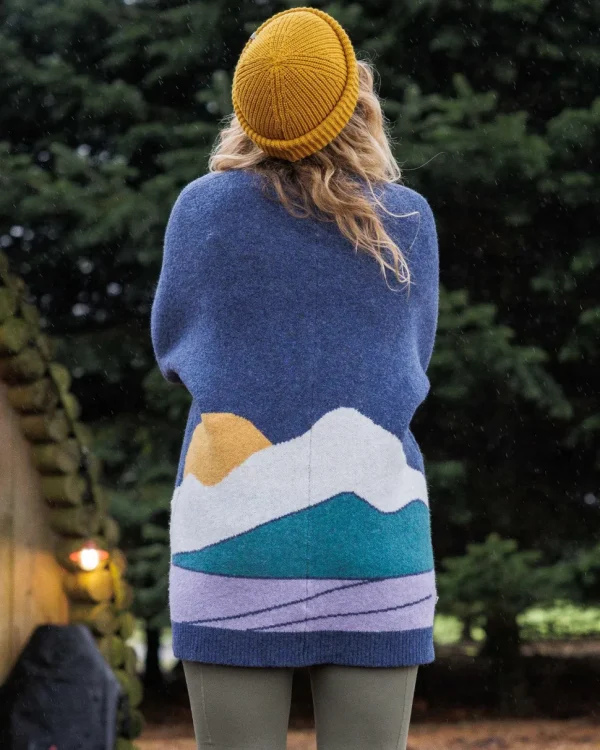 Best Passenger Vista Recycled Knitted Cardigan Dark Denim