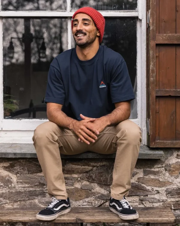 Cheap Passenger Vita Organic Relaxed Fit T-Shirt Deep Navy