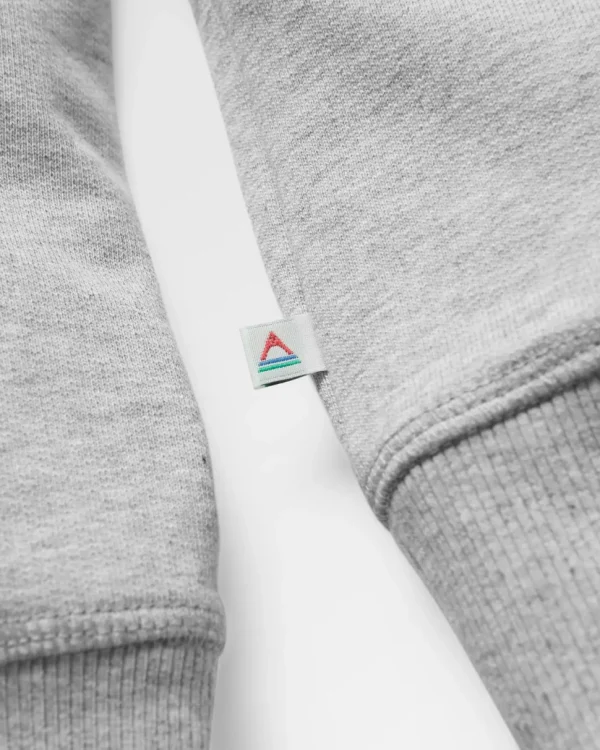 Hot Passenger Wander Recycled Cotton Marl Sweatshirt Light Grey Marl