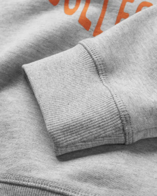 Hot Passenger Wander Recycled Cotton Marl Sweatshirt Light Grey Marl