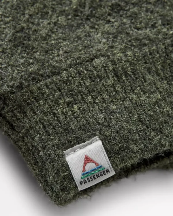 Best Passenger Wave Recycled Fleece Lined Mittens Khaki