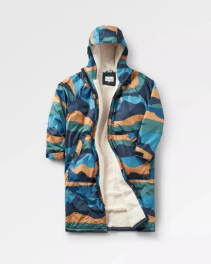 Discount Floris van Bommel Waves Recycled Sherpa Lined Changing Robe Scenic Navy