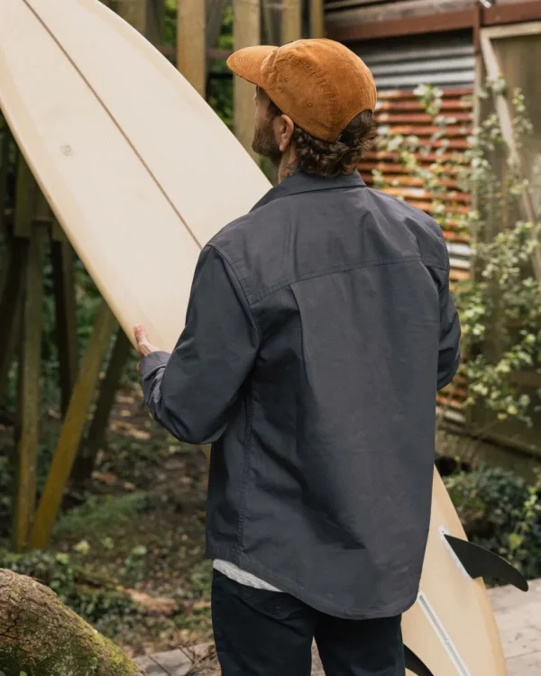 Hot Passenger Way Organic Cotton Ripstop Shirt Charcoal