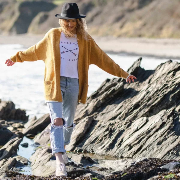Store Passenger West Coast Cardigan Sunset Yellow
