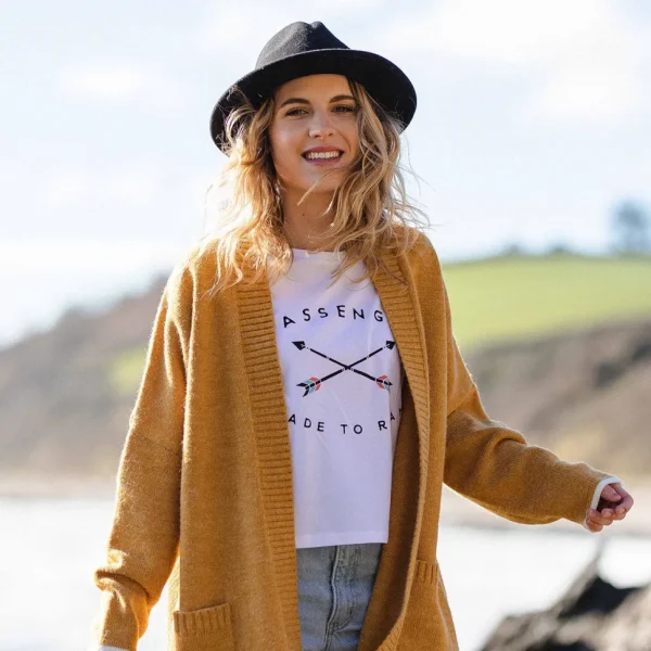 Store Passenger West Coast Cardigan Sunset Yellow
