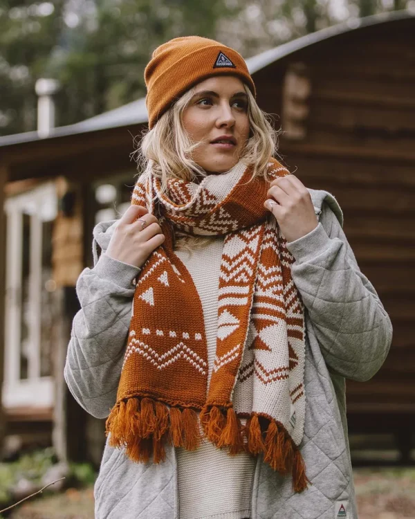 Sale Passenger West Coast Recycled Acrylic Scarf Glazed Ginger