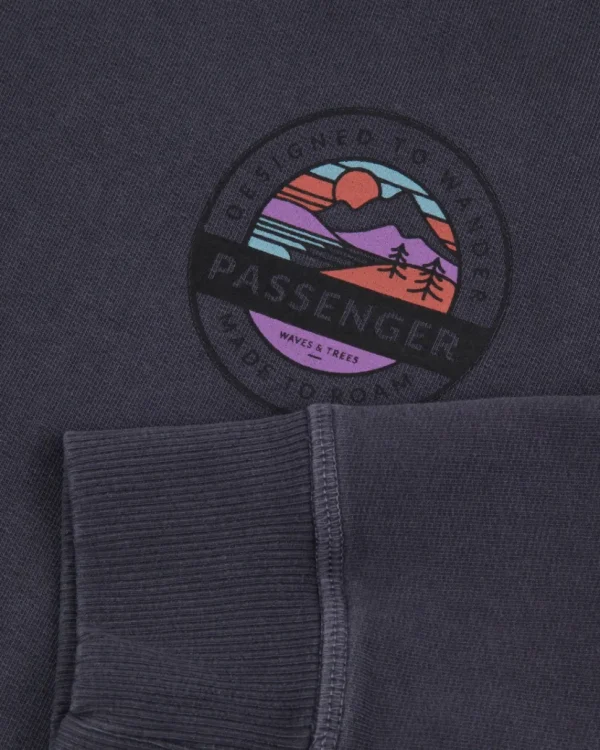 Shop Passenger Wilds Recycled Cotton Oversized Sweatshirt Charcoal
