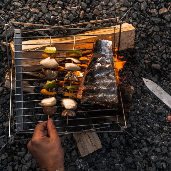 Hot Floris van Bommel Wolf and Grizzly Grill (without Fire Set) Stainless Steel