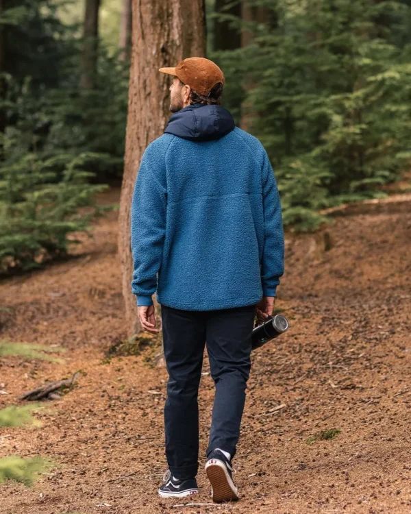 Cheap Floris van Bommel Woodland Recycled Polar-lined Sherpa Fleece Blue Steel