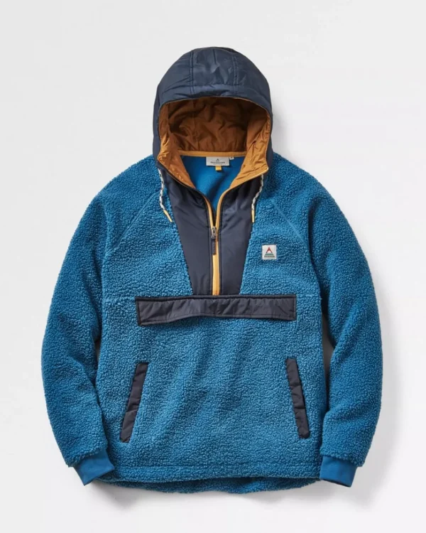 Cheap Floris van Bommel Woodland Recycled Polar-lined Sherpa Fleece Blue Steel