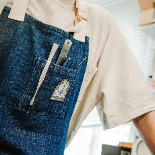 Sale Floris van Bommel Yard Organic Cotton Denim Apron Dark Denim