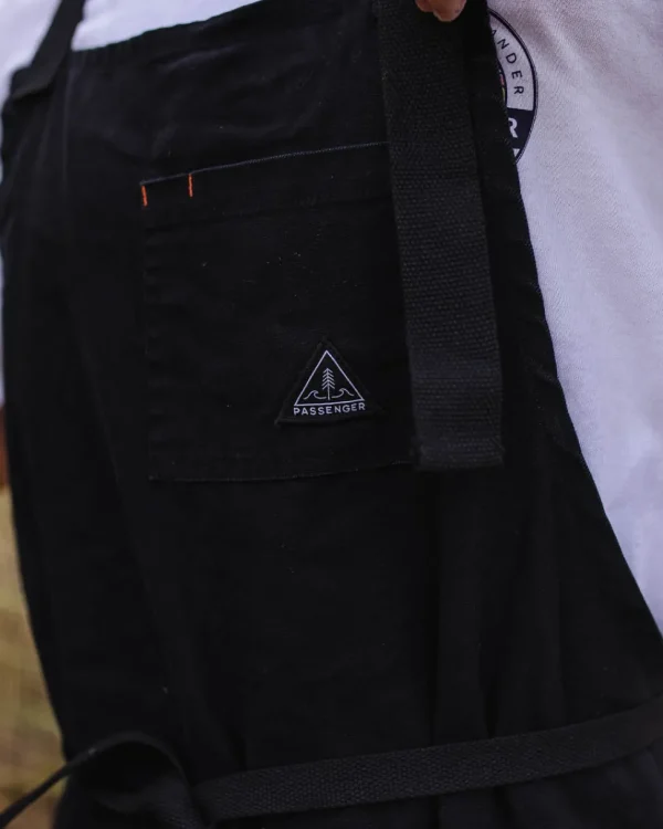 Sale Passenger Yard Organic Cotton Denim Apron Black