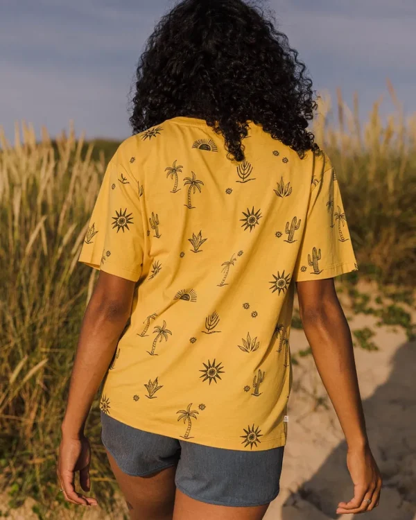 Flash Sale Passenger Yerba Recycled Cotton T-Shirt Ochre Yellow