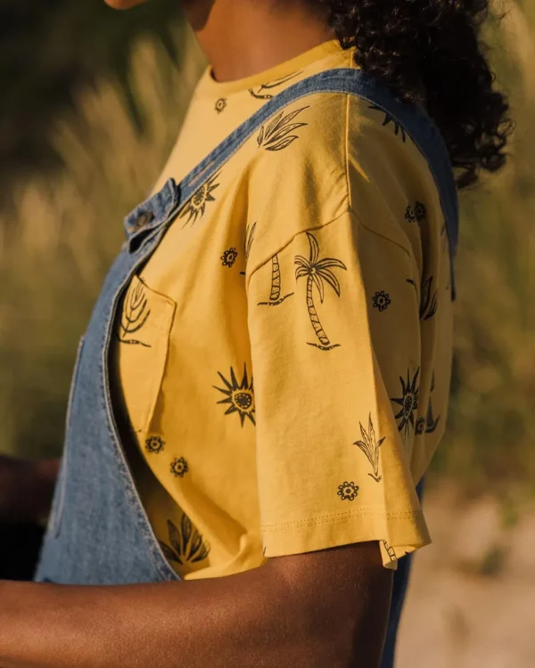 Flash Sale Passenger Yerba Recycled Cotton T-Shirt Ochre Yellow