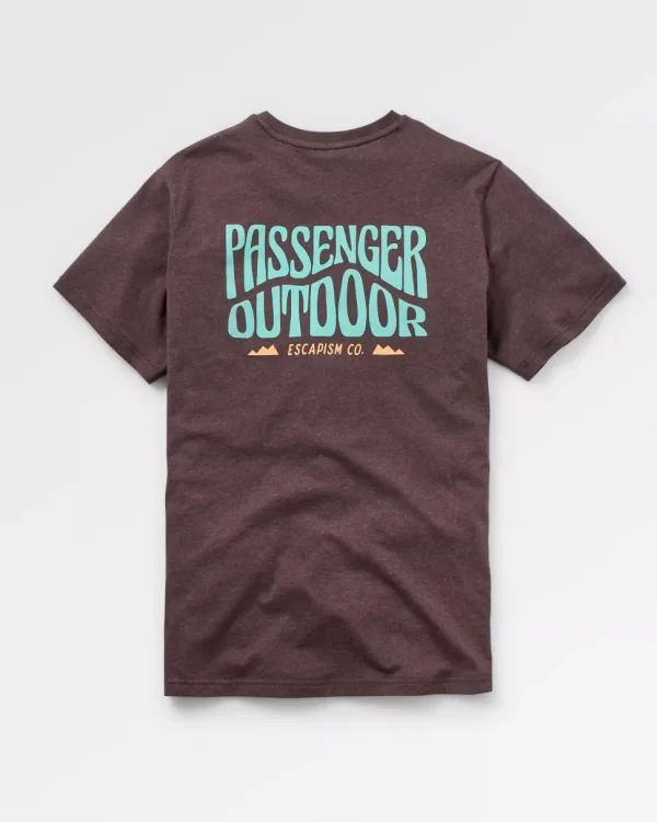 Sale Passenger Yuca Organic Cotton T-Shirt Java Marl