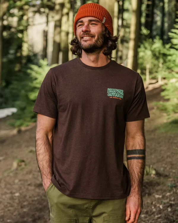 Sale Passenger Yuca Organic Cotton T-Shirt Java Marl