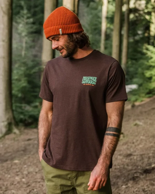 Sale Passenger Yuca Organic Cotton T-Shirt Java Marl