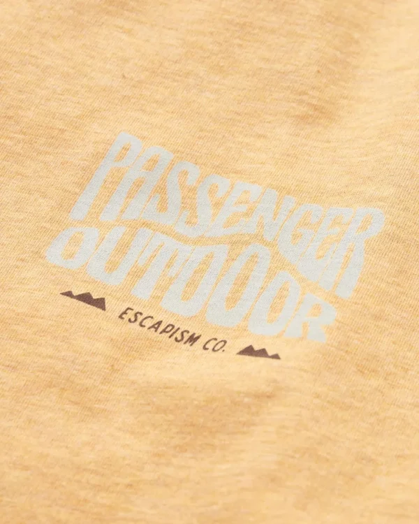 Online Passenger Yuca Organic Cotton T-Shirt Dusty Ochre Marl