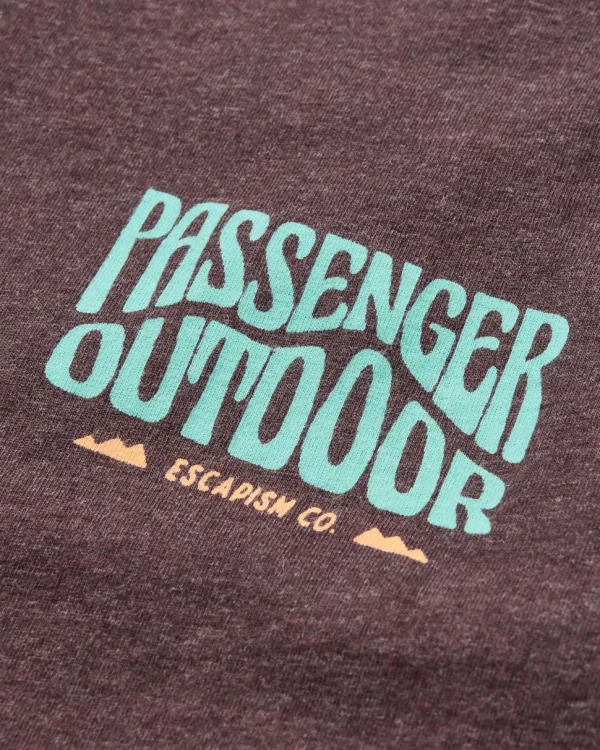 Sale Passenger Yuca Organic Cotton T-Shirt Java Marl